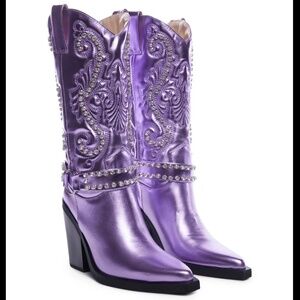 SIMMI, US 5, Lilac Cowboy Boots (SOLD OUT ONLINE)